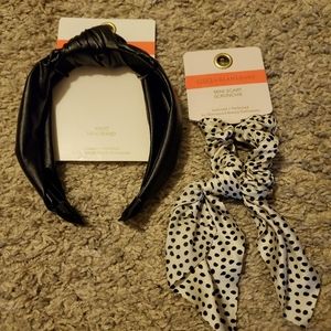 Glamsquad Knotted Headband and Mini Scarf Scrunchie